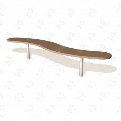 Balančný prvok J13 detské ihriská senzorické a didaktické herné zariadenia gymludic® trail & balancing modules obrázok 3d