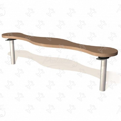 Balančný prvok J14 detské ihriská senzorické a didaktické herné zariadenia gymludic® trail & balancing modules obrázok 3d