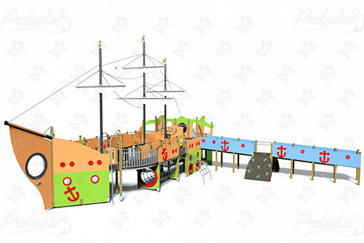 Veľká loď - Derby J1960 detské ihriská tematické herné zariadenia aquatica obrázok 3d