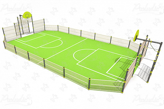Muga aréna J22203 Šport a fitnes acti’fun multi-use games areas obrázok 3d