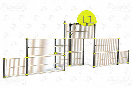 Muga bránka s mantinelmi J22219 Šport a fitnes acti’fun multi-use games areas obrázok 3d