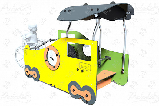 Vágon s prístreškom J2693 detské ihriská tematické herné zariadenia city obrázok 3d