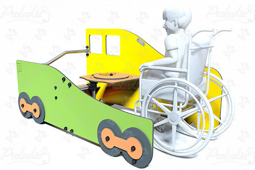 Vagón inkluzívny J2695 detské ihriská tematické herné zariadenia city obrázok 3d