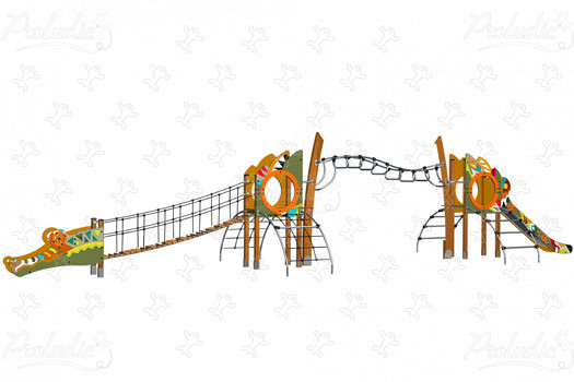 Croco J2771-GE detské ihriská grafic games povrchová úprava etnik obrázok 3d