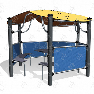 Prístrešok 3 J2860 mestský mobiliár vonkajší nábytok, oplotenie a brány & doplnkové vybavenie mobiliár (lavičky, odpadkové koše, prístrešky) obrázok 3d