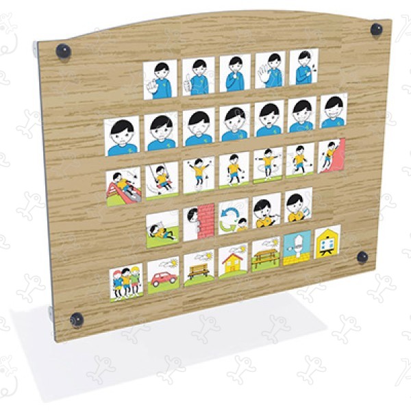 Komunikačné symboly J3452® detské ihriská senzorické a didaktické herné zariadenia herné panely & zvukové a hudobné herné prvky obrázok 3d