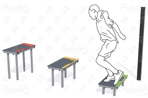 Plyometrické stupienky J37222® Šport a fitnes acti’fun acti’fit obrázok 3d