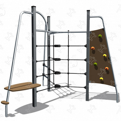 Tripod J3800-M detské ihriská zariadenia pre rovnováhu a lezenie zariadenia pre rovnováhu a lezenie obrázok 3d