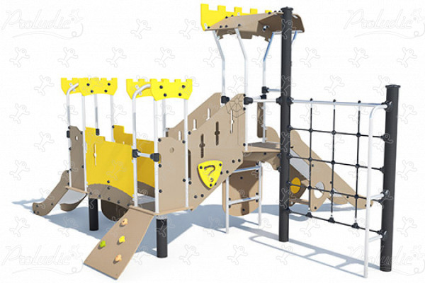 Hrad J38403 detské ihriská tematické herné zariadenia stredovek obrázok 3d