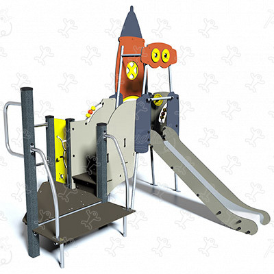 Inkluzívna zostava Raketa J4022 detské ihriská tematické herné zariadenia metropolis obrázok 3d