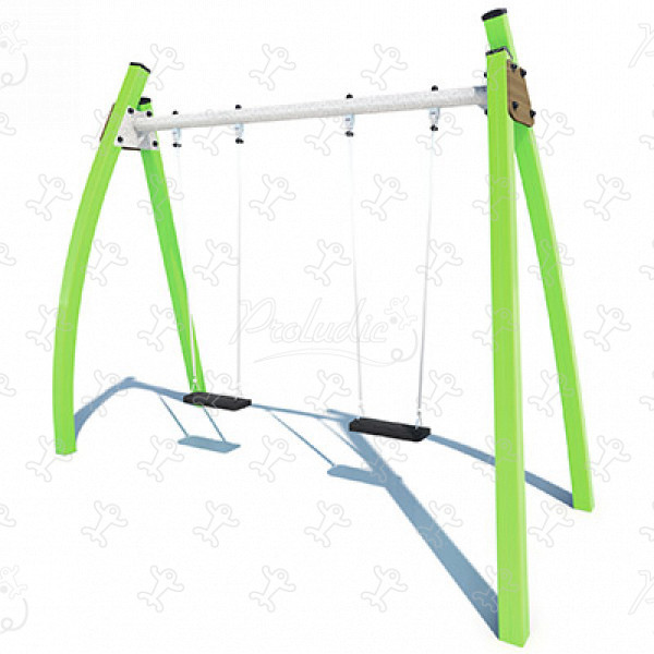 2 klasické sedáky J432® detské ihriská klasické herné zariadenia závesné hojdačky obrázok 3d