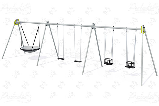 J446-G detské ihriská klasické herné zariadenia závesné hojdačky obrázok 3d