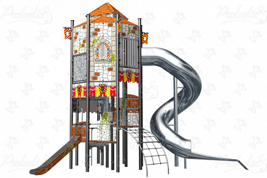 Veľká strážna veža J4701-GM detské ihriská grafic games povrchová úprava stredovek obrázok 3d