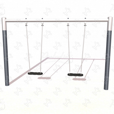 2 klasické sedáky J477 detské ihriská klasické herné zariadenia závesné hojdačky obrázok 3d