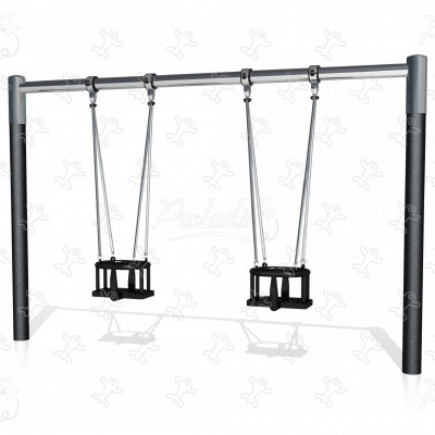 2 baby sedáky J480 detské ihriská klasické herné zariadenia závesné hojdačky obrázok 3d