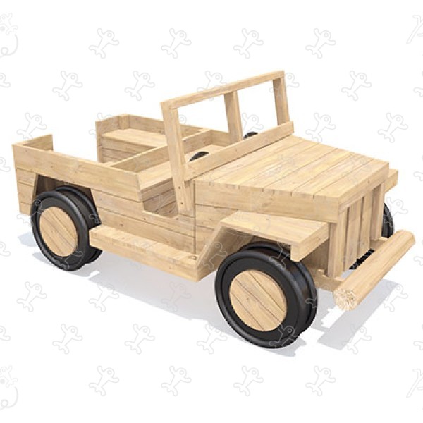 Jeep J49102® detské ihriská sustainable natural wood equipment adventure obrázok 3d