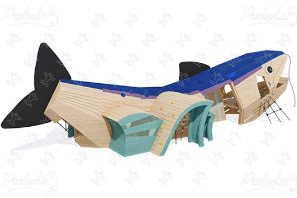 Losos J49149® detské ihriská sustainable natural wood equipment boats and seascapes obrázok 3d