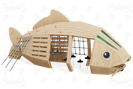 Kapor J49179 detské ihriská sustainable natural wood equipment zvieratá obrázok 3d