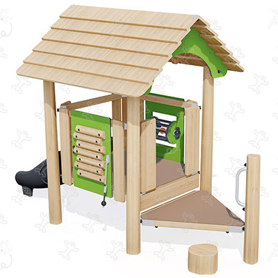 J49261® detské ihriská sustainable natural wood equipment klasické herné zariadenia obrázok 3d