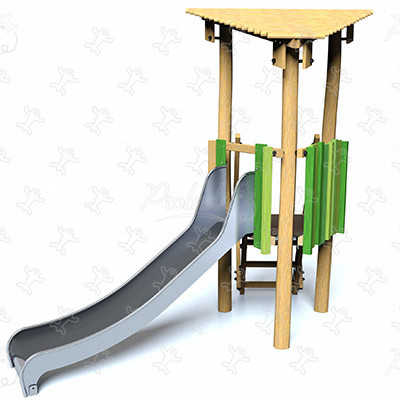 J4930-V detské ihriská sustainable natural wood equipment multifunkčné zariadenia obrázok 3d