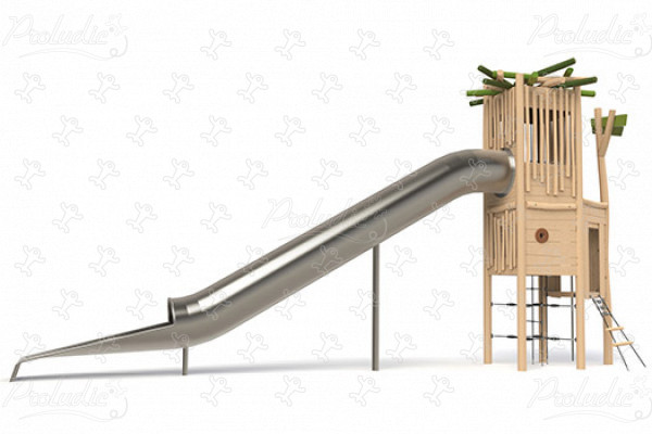 Domček na strome J49403® detské ihriská sustainable natural wood equipment multifunkčné zariadenia obrázok 3d