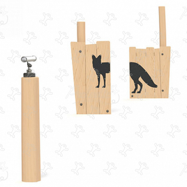 Anamorfóza líška J4958® detské ihriská senzorické a didaktické herné zariadenia herné panely & zvukové a hudobné herné prvky obrázok 3d