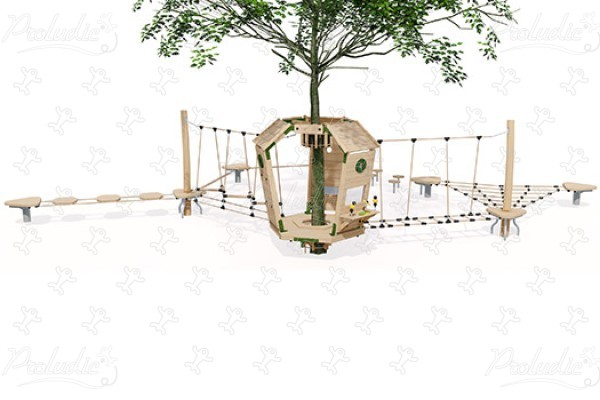 J49900® detské ihriská sustainable natural wood equipment arborea play® obrázok 3d