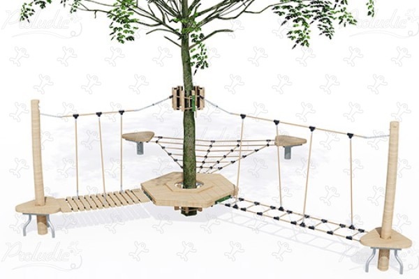 J49901® detské ihriská sustainable natural wood equipment arborea play® obrázok 3d