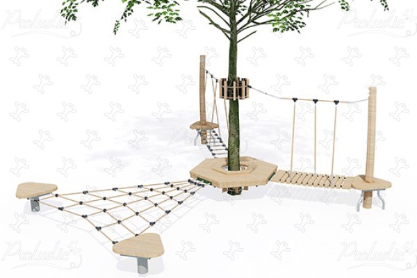 J49901® detské ihriská sustainable natural wood equipment arborea play® obrázok 3d