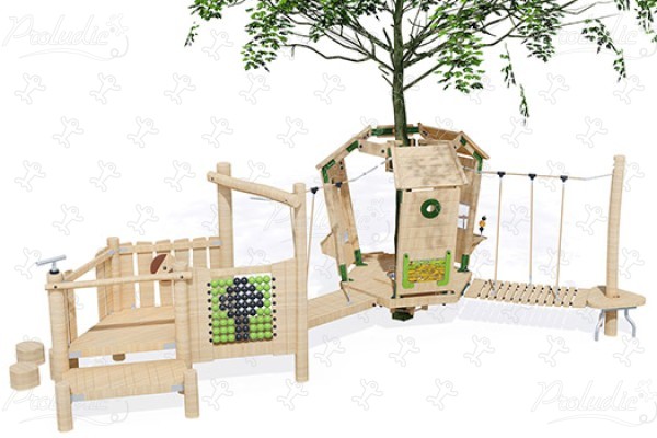 J49902® detské ihriská sustainable natural wood equipment arborea play® obrázok 3d