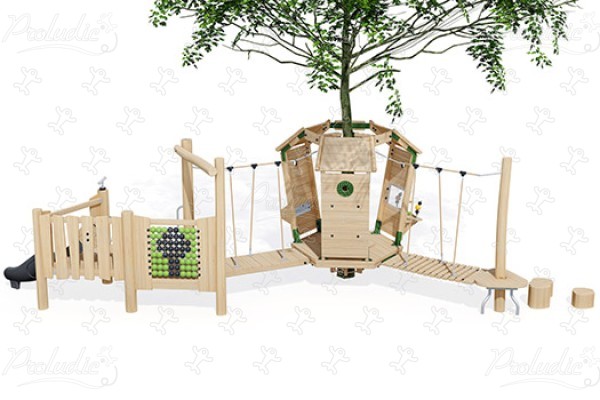 J49903® detské ihriská sustainable natural wood equipment arborea play® obrázok 3d