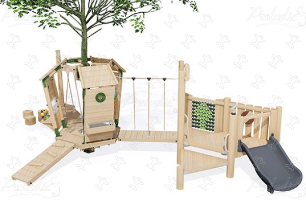 J49903® detské ihriská sustainable natural wood equipment arborea play® obrázok 3d