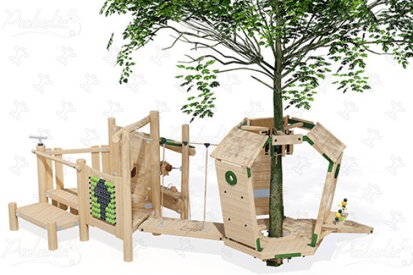 J49905® detské ihriská sustainable natural wood equipment arborea play® obrázok 3d