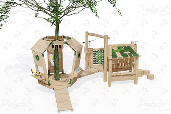 J49905® detské ihriská sustainable natural wood equipment arborea play® obrázok 3d