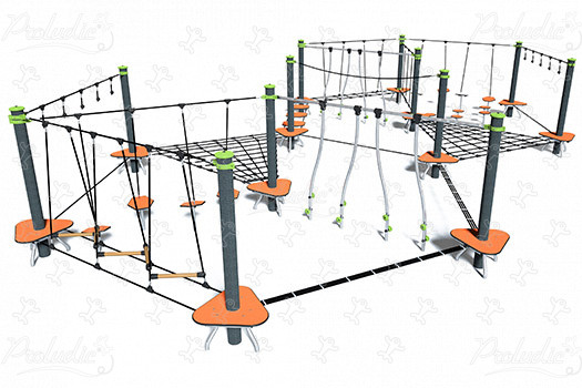 J5405-M detské ihriská zariadenia pre rovnováhu a lezenie prekážkové cesty obrázok 3d