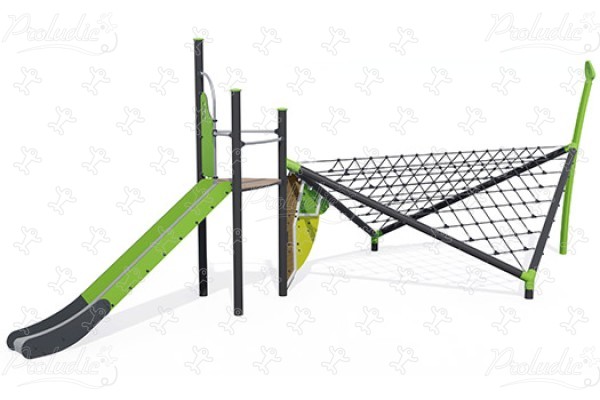 J57011® detské ihriská zariadenia pre rovnováhu a lezenie rope structures obrázok 3d