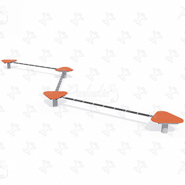 Slackline J5910® detské ihriská acti’fun acti’ninja obrázok 3d