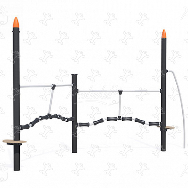 Prekážková dráha J5911® detské ihriská acti’fun acti’ninja obrázok 3d