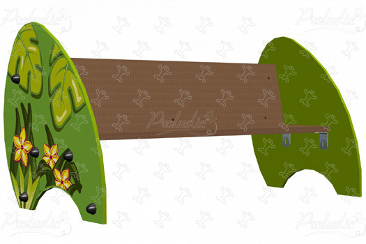 Detská lavička J608-GA detské ihriská grafic games povrchová úprava amazone obrázok 3d