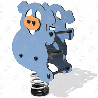 Prasiatko J841 detské ihriská dynamické herné zariadenia pružinové herné zariadenia obrázok 3d