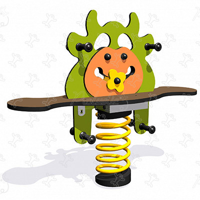 Krava J844 detské ihriská dynamické herné zariadenia pružinové herné zariadenia obrázok 3d