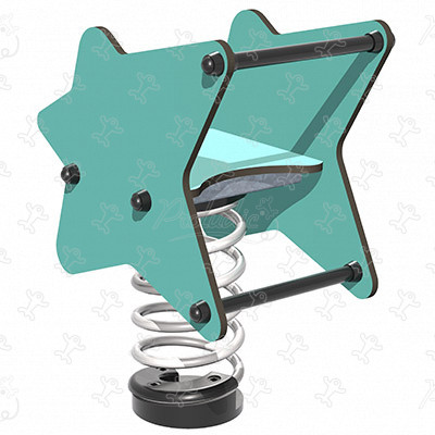 Hviezda J856 detské ihriská dynamické herné zariadenia pružinové herné zariadenia obrázok 3d