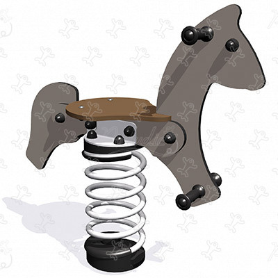 Koník J857 detské ihriská dynamické herné zariadenia pružinové herné zariadenia obrázok 3d