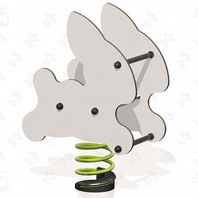 Zajko J864 detské ihriská dynamické herné zariadenia pružinové herné zariadenia obrázok 3d