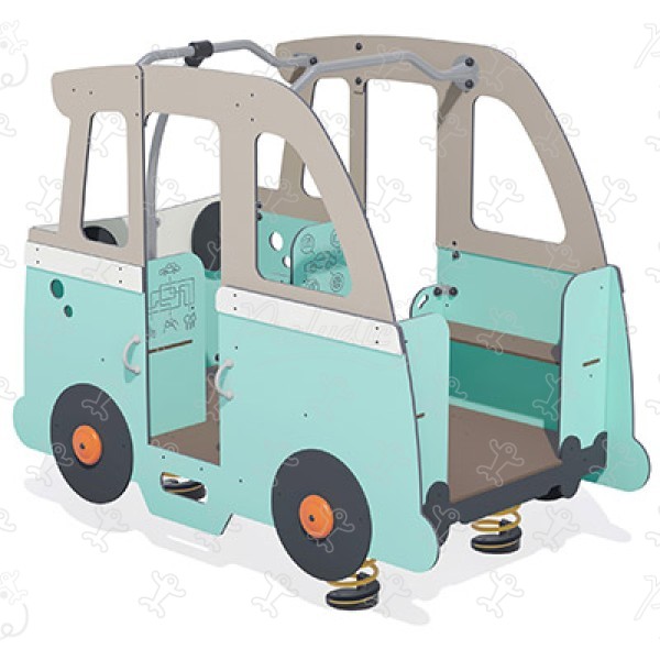 Minivan J951® detské ihriská dynamické herné zariadenia pružinové herné zariadenia obrázok 3d