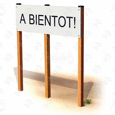 Informačný panel JPS03 Šport a fitnes acti’fun drevená dráha pre zdravie obrázok 3d