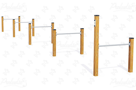 Prekážky senior JPS12-S Šport a fitnes acti’fun drevená dráha pre zdravie obrázok 3d