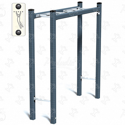 Horizontálny rebrík senior JPS21-S-M Šport a fitnes acti’fun acti’ninja obrázok 3d