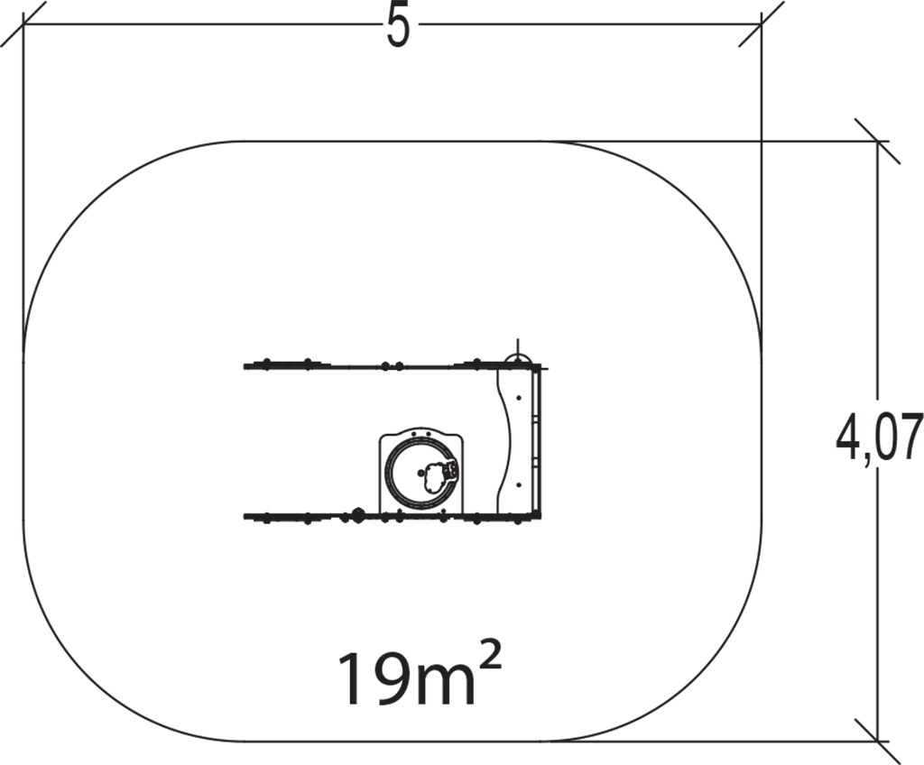 Vagón inkluzívny J2695 detské ihriská tematické herné zariadenia city obrázok pohľad zhora